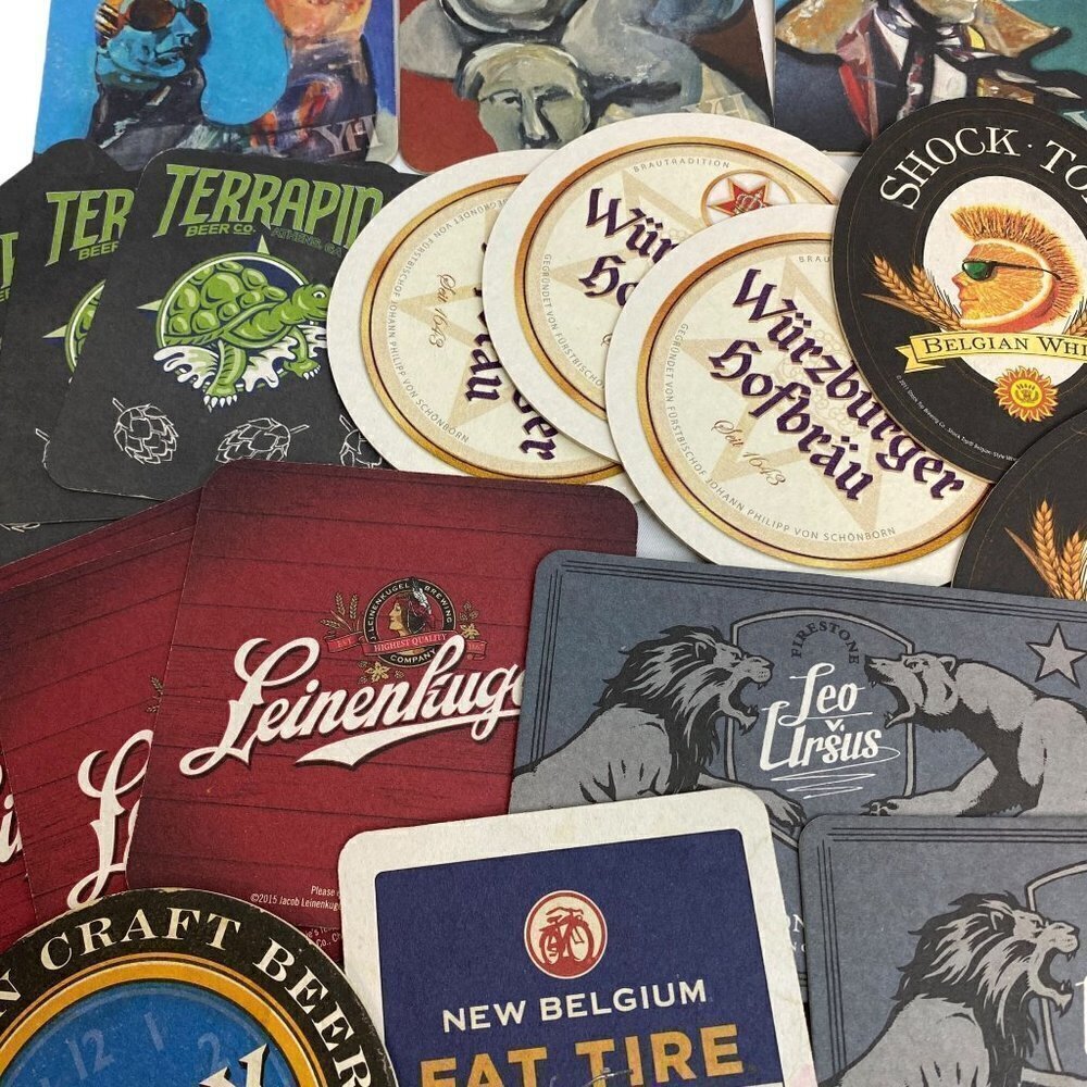 Bar Coasters Lot of 19 pieces Pub Assortment